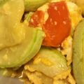 amaasin's cooksnap of when they made ズッキーニとトマトの卵炒め.