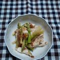 ｸﾝﾁｬﾝ's cooksnap of when they made アスパラと鶏肉の梅あえ.