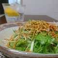 ダイナマイト漆黒's cooksnap of when they made ＊水菜と白髪葱の和風サラダ.