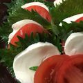 Faiza's cooksnap of when they made 大葉とモッツァレラチーズの和風カプレーゼ.