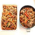 ekokan's cooksnap of when they made ☆焼きうどん☆-お弁当☆.