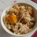 ひよこぴょんぴょん's cooksnap of when they made ♪かぼちゃしめじ炊き込みご飯♪.