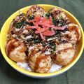 ゆにこーん☆'s cooksnap of when they made ズボラひとりランチ❇たこ焼き丼.
