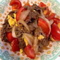 みほ。's cooksnap of when they made 牛肉とトマトとふわふわ卵のオイスター炒め.