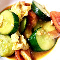 パセリセリ's cooksnap of when they made 簡単！夏野菜の中華炒め「トマきゅう玉子」.