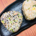 島子☆'s cooksnap of when they made ゆかりと鮭フレークのおにぎり.
