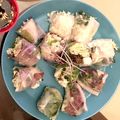 cc84124's cooksnap of when they made サラダ？おつまみ？鶏ささみの生春巻き.
