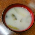 よよっち♪'s cooksnap of when they made 牛乳で♪お味噌汁を上品な味にする裏技!.