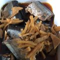 くまです。's cooksnap of when they made 骨まで食べれるサンマの肝醤油煮.
