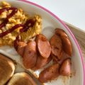 ゆかりりりー's cooksnap of when they made お弁当に♪魚肉ソーセージのオーロラ炒め♥.