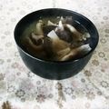 kururin18's cooksnap of when they made ひらたけと大根の味噌汁♪.