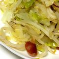 里部あみ's cooksnap of when they made もやしとキャベツのペペロンチーノ.