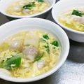 myとんすけ's cooksnap of when they made とろりん♪つるりん♫ワンタンスープ.
