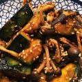 マイマイ６'s cooksnap of when they made かぼちゃとしめじ☆ピリッと甘辛ダレ.