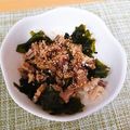 ☆chii0909☆'s cooksnap of when they made 鯖缶玉ねぎワカメサラダ.