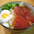 runa10's cooksnap of when they made 嵐・大野君家のマグロユッケ丼！.
