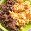 MiYuちゃんママ☆'s cooksnap of when they made 簡単10分☆和食朝食ランチ弁当そぼろ丼♪.
