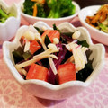 Richland☆Y's cooksnap of when they made エノキとワカメのワサマヨ和え★レンジで♪.
