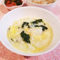 Richland☆Y's cooksnap of when they made 簡単！ほうれん草と卵の雑炊.