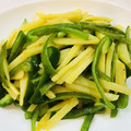 zuwanko♪'s cooksnap of when they made 簡単絶品・ピーマンとジャガイモの塩炒め.