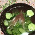 ぽぽきゅ's cooksnap of when they made きゅうりの冷たいお吸い物.
