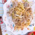 ♥aichan♥'s cooksnap of when they made 【簡単】キャベツ大根と豚肉のポン酢和え.