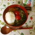Y✿えくぼ飯's cooksnap of when they made トマトとささみのチョイ辛冷や汁.