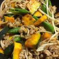 父なる川's cooksnap of when they made 南瓜と豚こま肉のコチュジャン炒め♪.