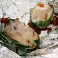 master湖's cooksnap of when they made 昆布入り肉詰めピーマンのチーズ焼き.
