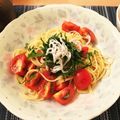 黒パグりん's cooksnap of when they made ★味付け簡単★トマトしらす冷製パスタ.