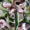 h♪♪'s cooksnap of when they made ＊鶏皮ときゅうりのポン酢和え＊.