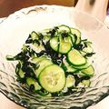 ☆糖質減らしてます☆'s cooksnap of when they made わかめときゅうりの酢の物.