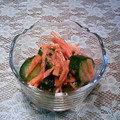七星てんとう's cooksnap of when they made きゅうりとにんじんのおかか和え♬.