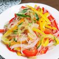 ソネチコ's cooksnap of when they made 彩り野菜と春雨のスイートチリソースサラダ.