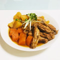 皿洗いパパ's cooksnap of when they made じゃがいもと柔らか手羽中の煮物♥簡単☆.