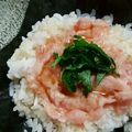 hinapuru's cooksnap of when they made レンジで１分 材料３つ 海鮮丼のたれ.