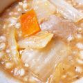 RIKOTORA's cooksnap of when they made もち麦でプチプチ トロトロスープ.