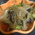 とももグラタン's cooksnap of when they made 簡単！夏野菜で☆なすとピーマンの麻婆春雨.