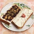 なつき☆ミ's cooksnap of when they made ❁桜とクリームチーズのトースト❁.