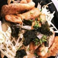 きょさりん's cooksnap of when they made あっという間！ネギと鶏もも肉の照り焼き丼.