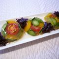 runa10's cooksnap of when they made 夏野菜の寒天ゼリー寄せ　おもてなし.