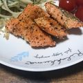 murasaki○'s cooksnap of when they made 生鮭を使ったハーブソルト風味ムニエル.