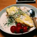 ハチワレねこ's cooksnap of when they made たらこクリーム＊ふんわり茸オムレツ.