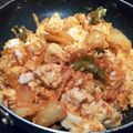 ７７４さん's cooksnap of when they made 豆腐のキム卵炒め.