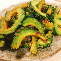 ☆糖質減らしてます☆'s cooksnap of when they made 下拵えなしで苦くない、ゴーヤのゴマ炒め.