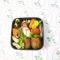 komutatata's cooksnap of when they made ☆生姜焼きみたいな肉巻きおにぎり☆.