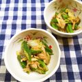 ﾁｲﾁｬﾝﾏﾏ's cooksnap of when they made ツナとおくら・レタスのわさびポン酢あえ♪.