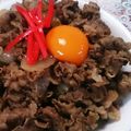 クック6DDPP8☆'s cooksnap of when they made ガッツリ男飯！新玉ねぎde甘辛牛丼♪.