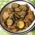 MӓYU's cooksnap of when they made ＊ヒレ肉でナスとズッキーニの黒酢炒め＊.