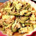 rin333rin's cooksnap of when they made フライパンで♡ゴーヤと厚揚げの肉味噌炒め.